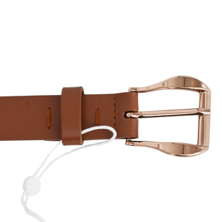 ZIMMERMANN | Tan Leather Rose Gold Buckle Belt