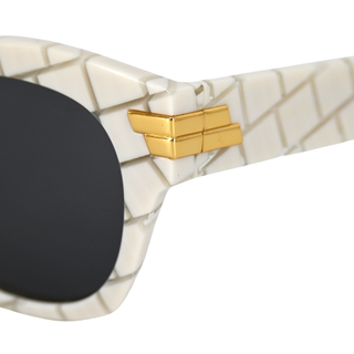 BOTTEGA VENETA | Ivory Cubed Cat-Eye Sunglasses