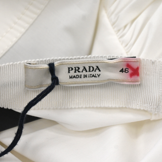 PRADA | White Poplin Bow Blouse