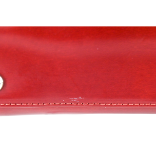 LONGCHAMP | Red Leather Side Suede Shoulder Bag