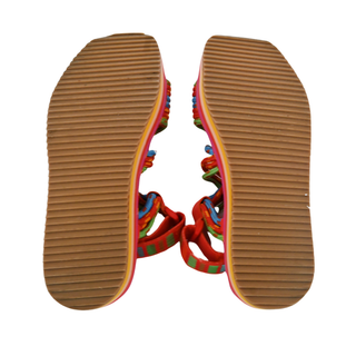 FARM RIO | Red Tropical Platform Sandals