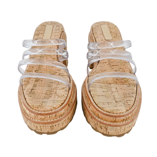 CULT GAIA | Sev Clear Four-Band Platform Sandals