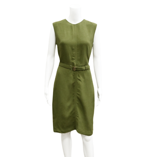 BURBERRY | Macy Belted Sleeveless Dress