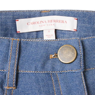 CAROLINA HERRERA | Blue Denim Wide-Leg Jeans