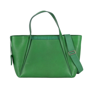 AKRIS | Kelly Green Leather Shoulder Bag