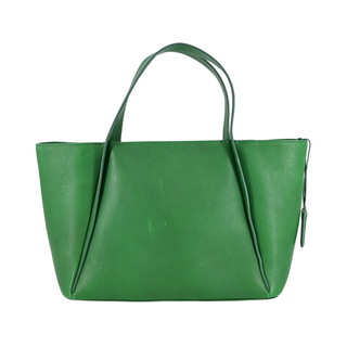 AKRIS | Kelly Green Leather Shoulder Bag