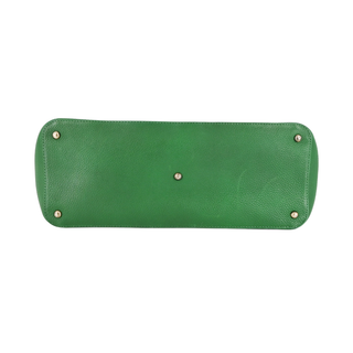 AKRIS | Kelly Green Leather Shoulder Bag