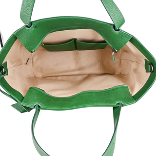 AKRIS | Kelly Green Leather Shoulder Bag