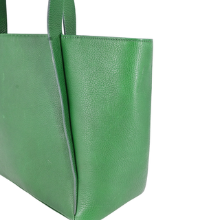 AKRIS | Kelly Green Leather Shoulder Bag