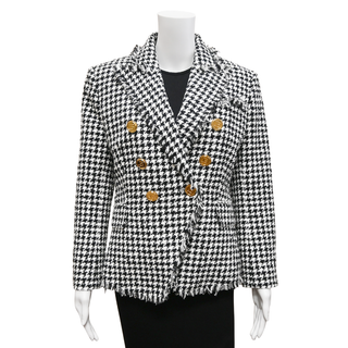 BALMAIN | Tweed Houndstooth Blazer