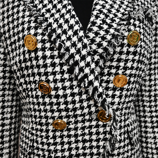 BALMAIN | Tweed Houndstooth Blazer