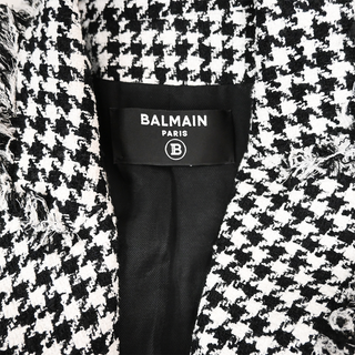 BALMAIN | Tweed Houndstooth Blazer