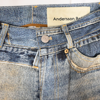 ANDERSSON BELL | Rework Denim Midi Skirt