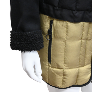 LOUIS VUITTON | Colorblock Quilted Layered Coat