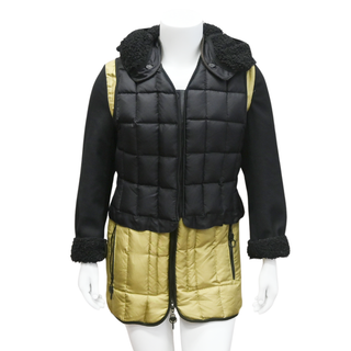 LOUIS VUITTON | Colorblock Quilted Layered Coat