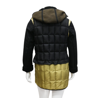 LOUIS VUITTON | Colorblock Quilted Layered Coat