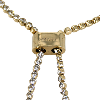 VERSACE | Crystal Medusa Gold Lariat Bracelet