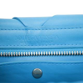 BOTTEGA VENETA | Blue Nappa Blown Up Intrecciato Clutch