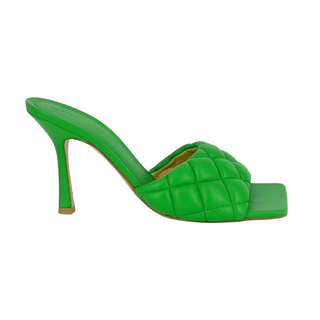 BOTTEGA VENETA | Kelly Green Padded Heels