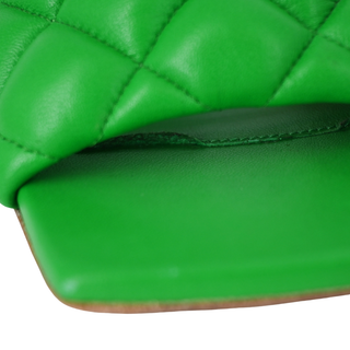 BOTTEGA VENETA | Kelly Green Padded Heels