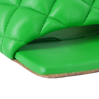 BOTTEGA VENETA | Kelly Green Padded Heels