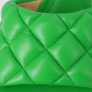 BOTTEGA VENETA | Kelly Green Padded Heels