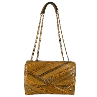 TORY BURCH | Kira Snakeskin Quilted Convertible Bag