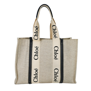 CHLOE | Large Linen Woody Tote