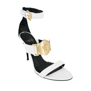 VERSACE | Medusa Buckle Leather Heels