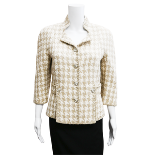 CHANEL | Houndstooth Tweed Jacket