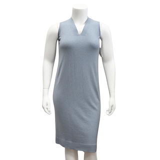 LAFAYETTE148 | Cashmere Slate Blue Knit Dress