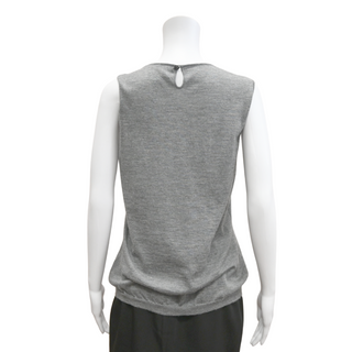 CHANEL | Cashmere Grey Sleeveless Top