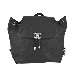 Black Quilted CC Backpack