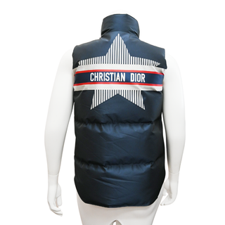 CHRISTIAN DIOR | Navy Logo Puffer Vest