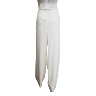 GIORGIO ARMANI | Belted Ivory Trousers