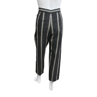 BRUNELLO CUCINELLI | Black Striped Sequin Pants