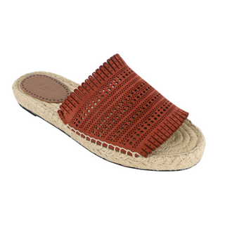 ALAIA | Vienne Laser-Cut Suede Espadrilles