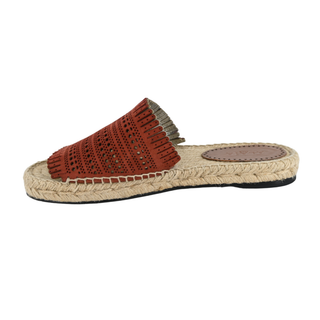 ALAIA | Vienne Laser-Cut Suede Espadrilles