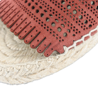 ALAIA | Vienne Laser-Cut Suede Espadrilles