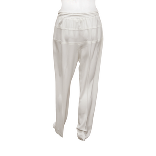 CHLOE | White Drawstring Trousers