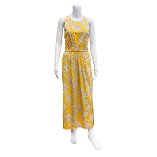 ME+EM | Yellow & White Cotton Floral Print Dress