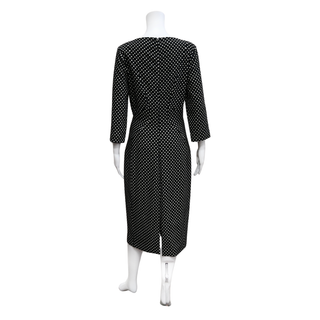 MICHAEL KORS COLLECTION | Black & White Polka Dot Sheath Dress