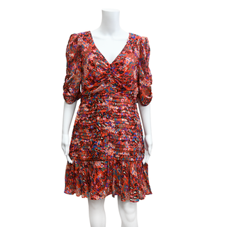 TANYA TAYLOR | Red Animal Print Pansy Dress