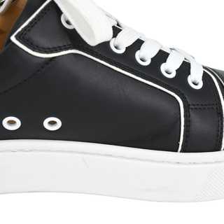 CHRISTIAN LOUBOUTIN | Black & White Leather Sneakers