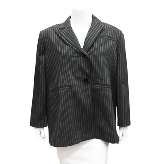 GANNI | Oversized Pinstriped Blazer