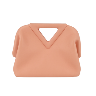 BOTTEGA VENETA | Peach Leather Point Bag