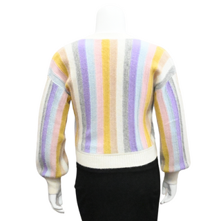 ELEVEN SIX | Naomi Pastel Striped Knit Cardigan