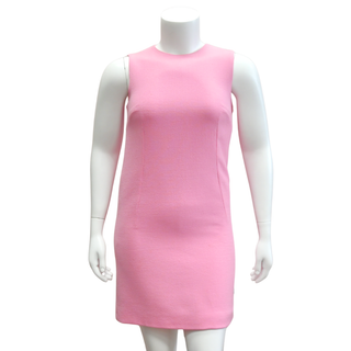 DOLCE & GABBANA | Pink Sleeveless Wool Shift Dress