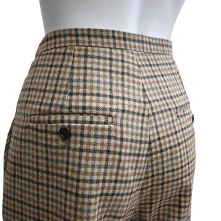 CELINE | Brown Wool Checker Pant