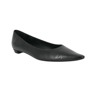 THE ROW | Black Pointed Leather Flats